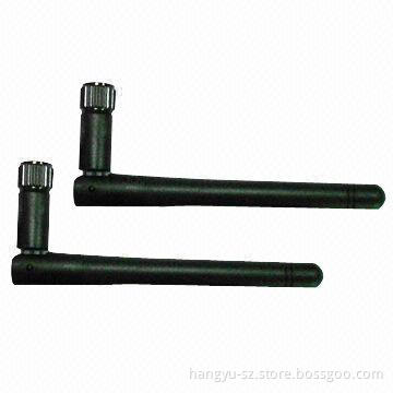 2.4GHz Rubber Antennas with 2.0dBi Gain and 2,400 to 2,483MHz Frequency Range